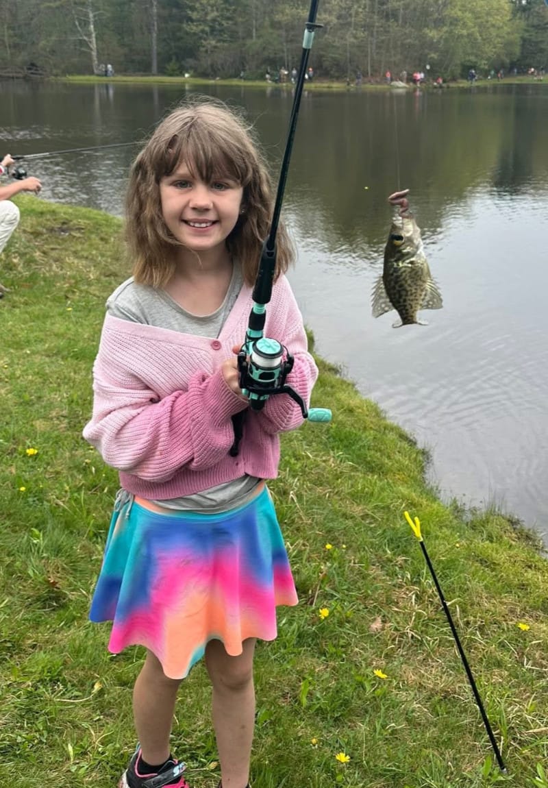 girl_fishing Caught a Big One!
